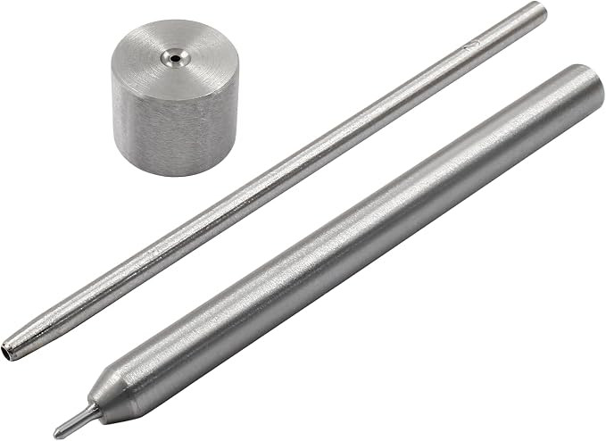 Litoexpe Eyelet Hole Punch Die Tool, 2mm Grommet Setter Hollow Punch (Includes Base & Ram) for Le... | Amazon (US)
