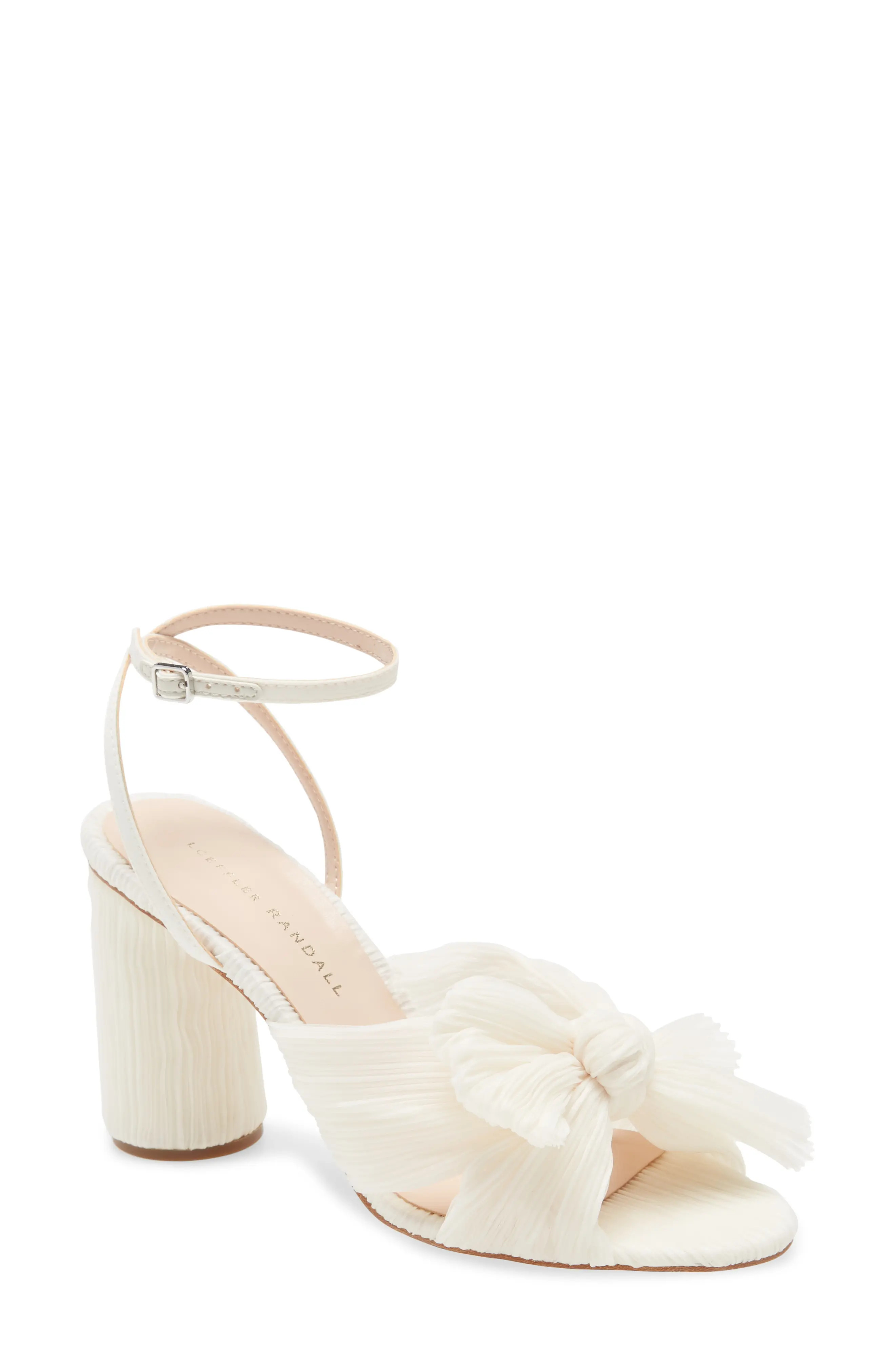 Loeffler Randall Camellia Knotted Sandal in Pearl at Nordstrom, Size 5 | Nordstrom