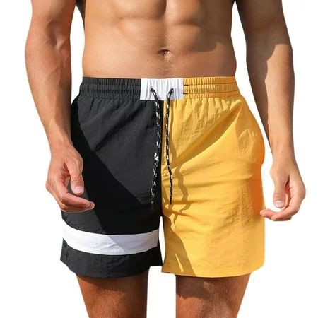 Mens Summer Shorts Male Casual Pants Splicing Trend Youth Summer Mens Sweatpants Fitness Mens Swim S | Walmart (US)