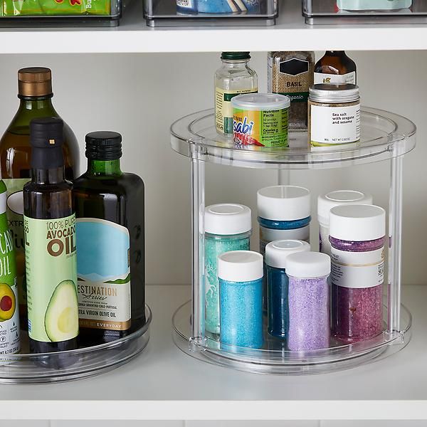 The Home Edit by iDesign 2-Tier Lazy Susan | The Container Store