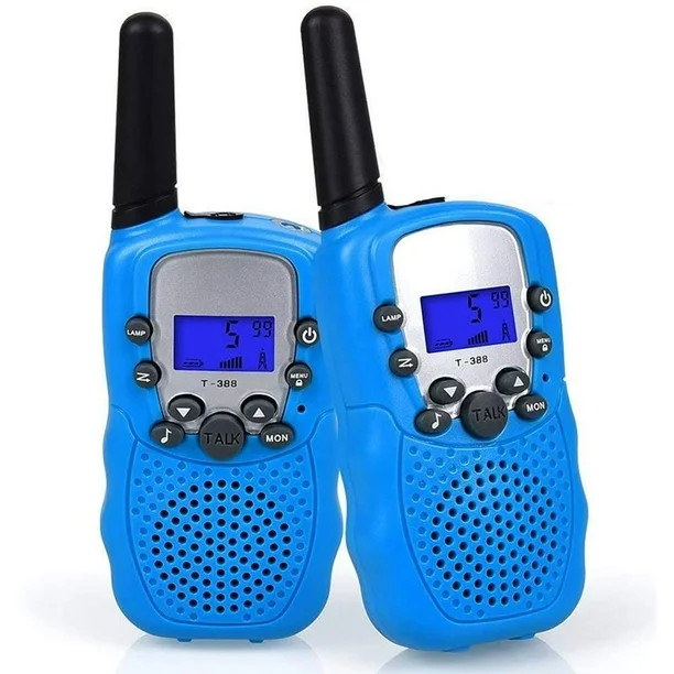 2Pack Walkie Talkies for Kids, 8 Channels 2 Way Radio Toys with Backlit LCD Flashlight, 3 Km Long... | Walmart (US)