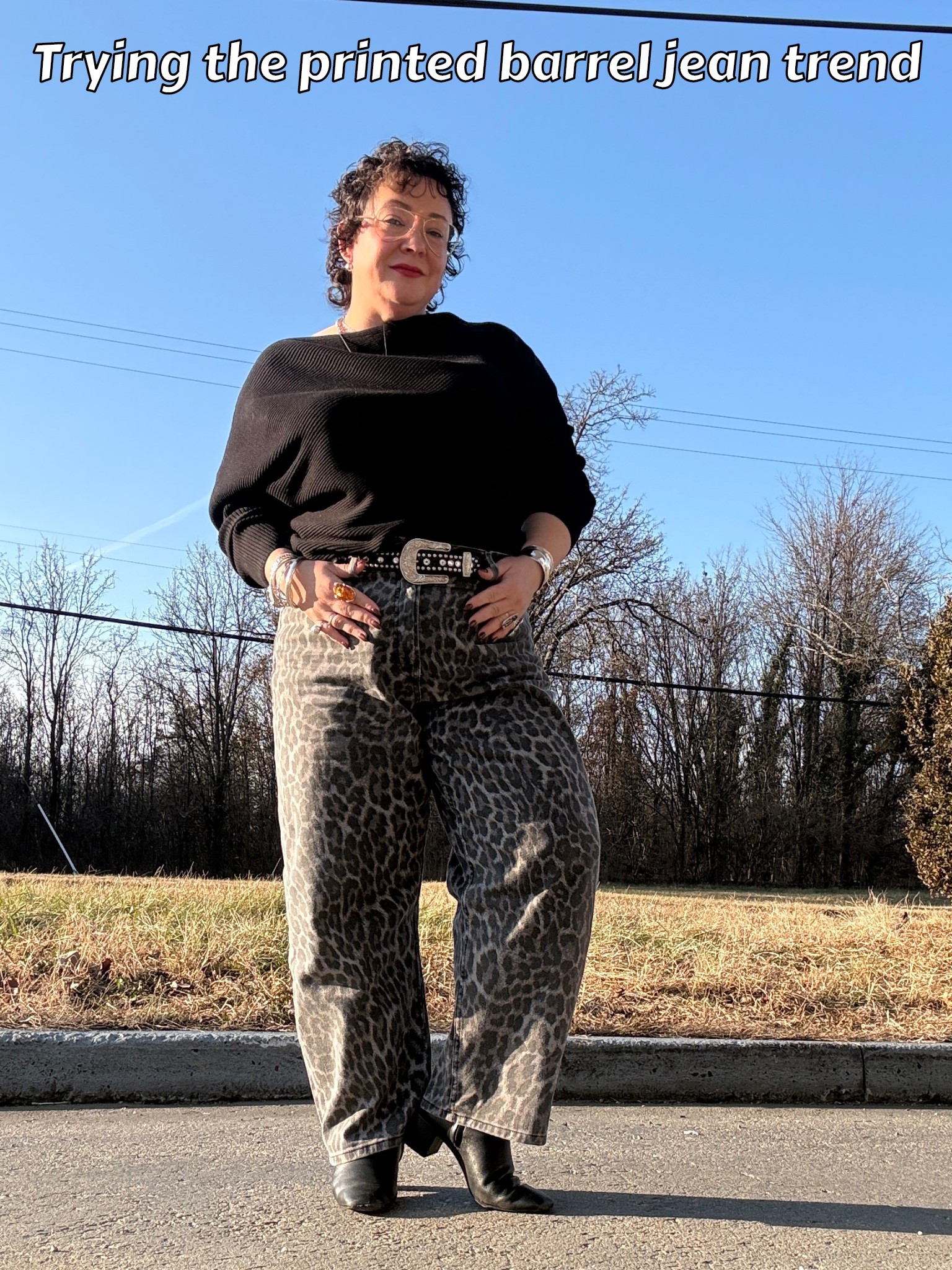 Jeans are a 14, sweater XL, belt is vintage but I linked to similar 

#LTKMidsize #LTKootd #LTKOver40