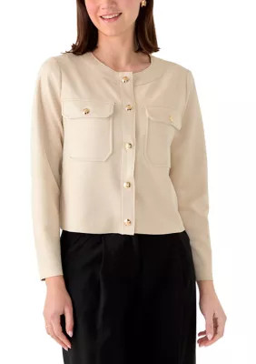 Women's Long Sleeve Vegan Suede Jacket | Belk