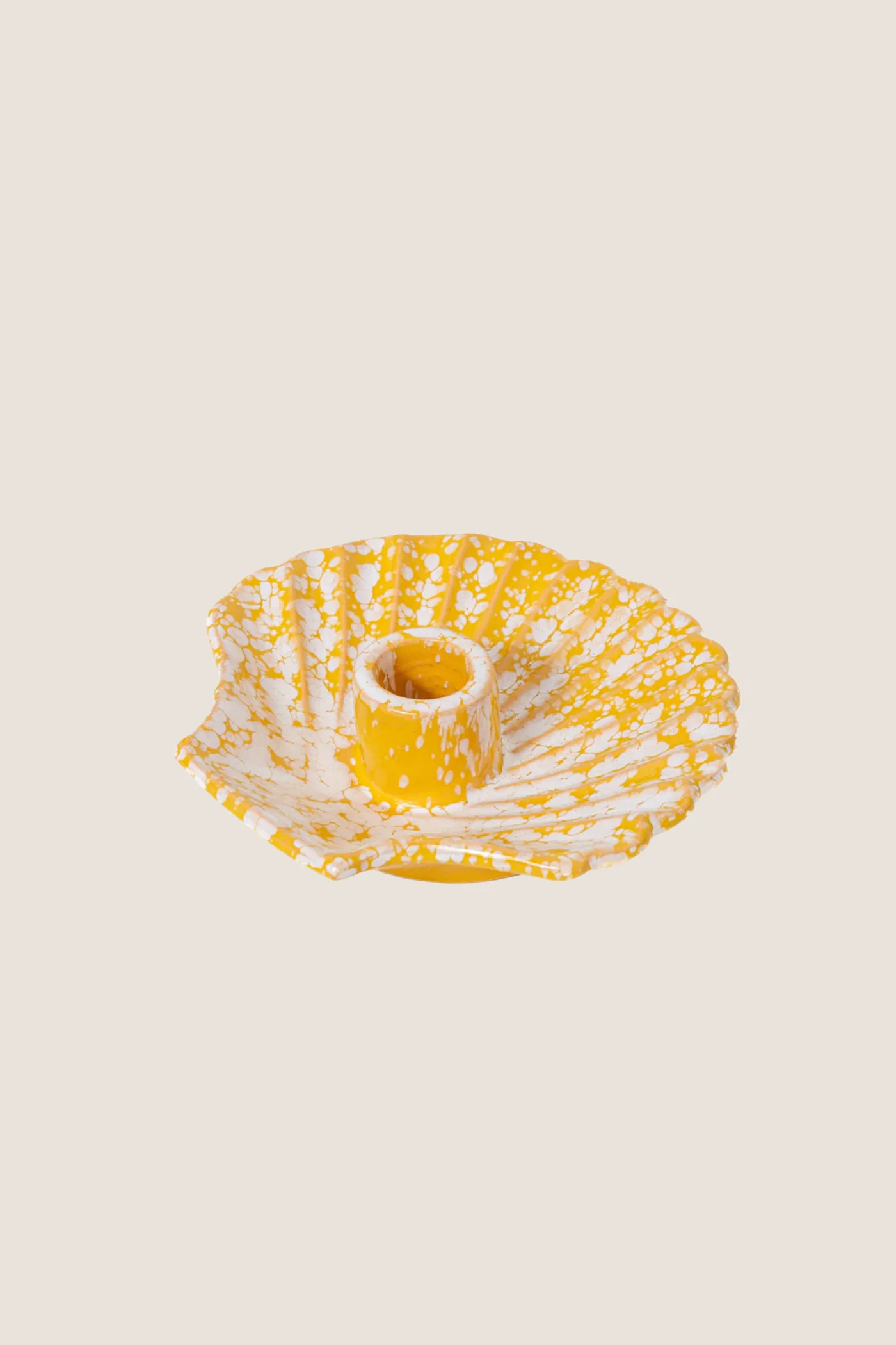 Concha Candle Yellow with White | Tuckernuck (US)