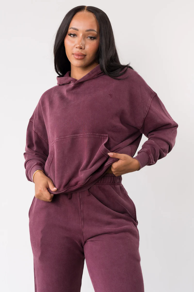 Vitality Homebody Women's Hoodie - Wine Washed | Vitality