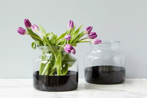 Black Colorblock Flower Vase | Scout & Nimble