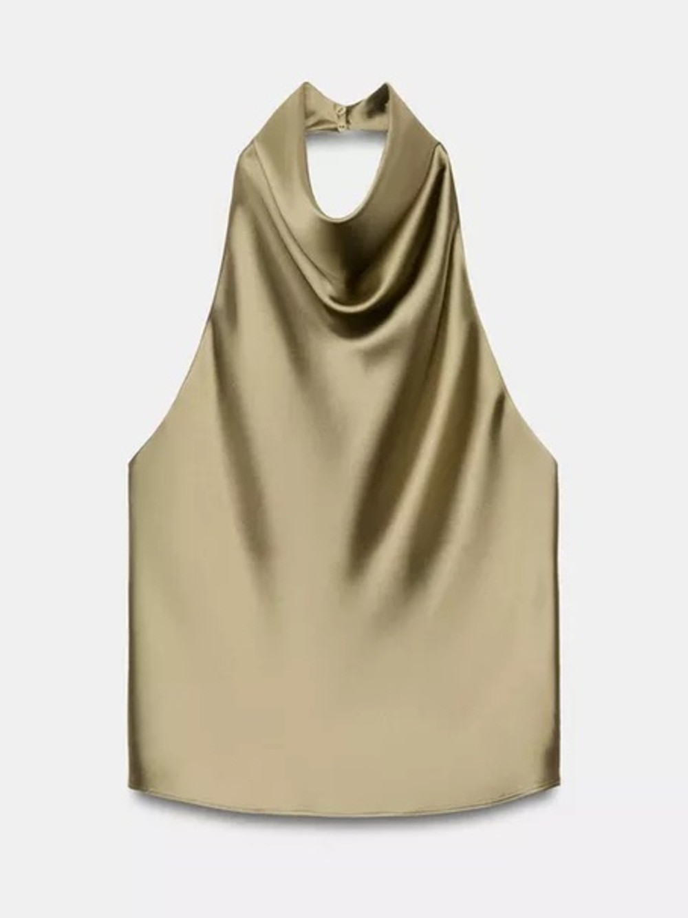 ZARA SATIN EFFECT HALTER TOP | Poshmark