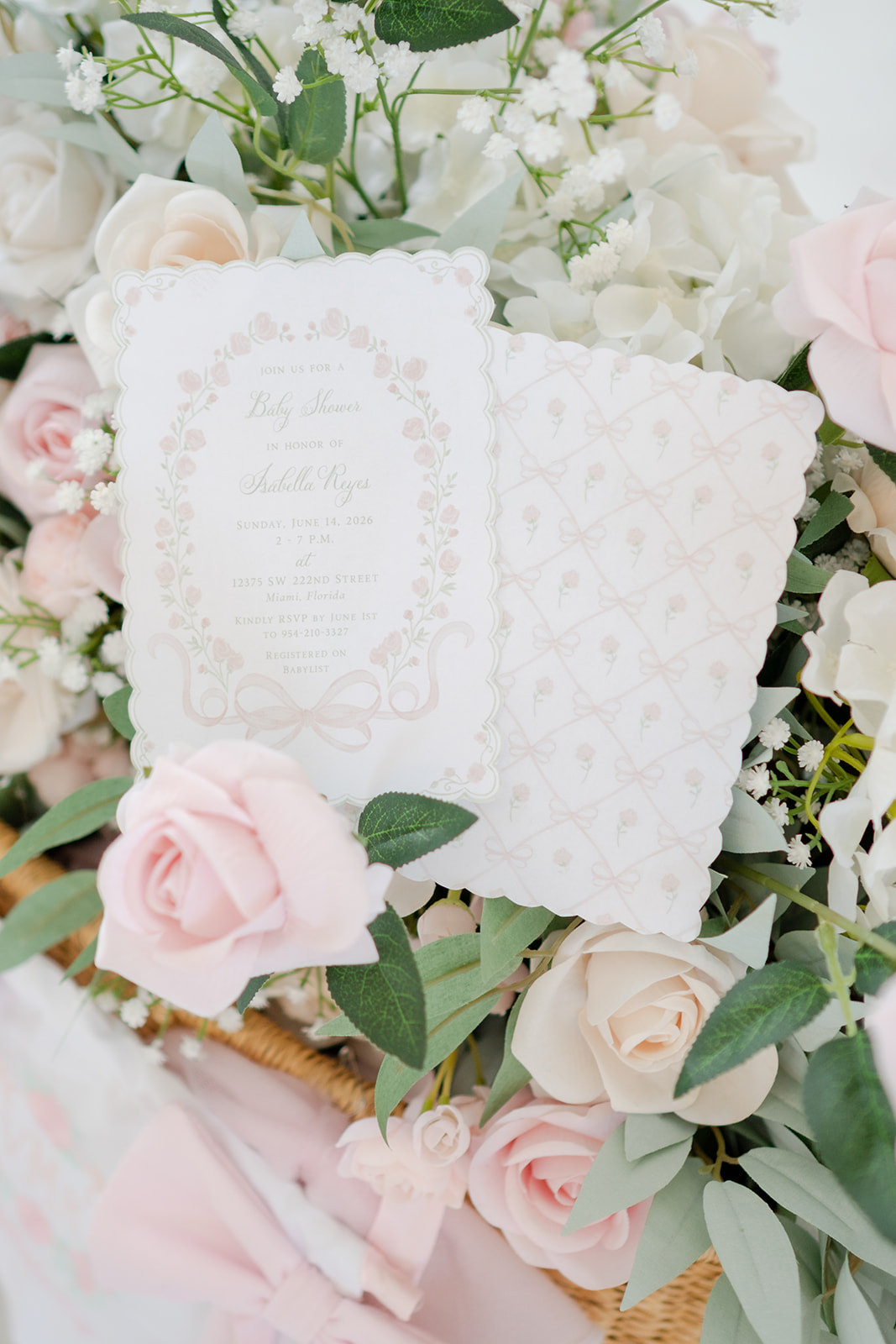 Our invitation was the very first decision we made, and it became the inspiration for everything that followed. The soft blush florals, delicate bow, and scalloped details helped shape the entire Garden Rose theme, from the flowers and tablescape to the desserts and décor.

If you're planning a baby shower, I recommend choosing your invitation before you start shopping. It creates a clear vision and makes every decorating decision feel much easier.

I've linked our invitation designer.

Save this collection if you're planning a baby shower and want every detail to feel beautifully connected. 

 #LTKBaby #LTKBump #LTKKids