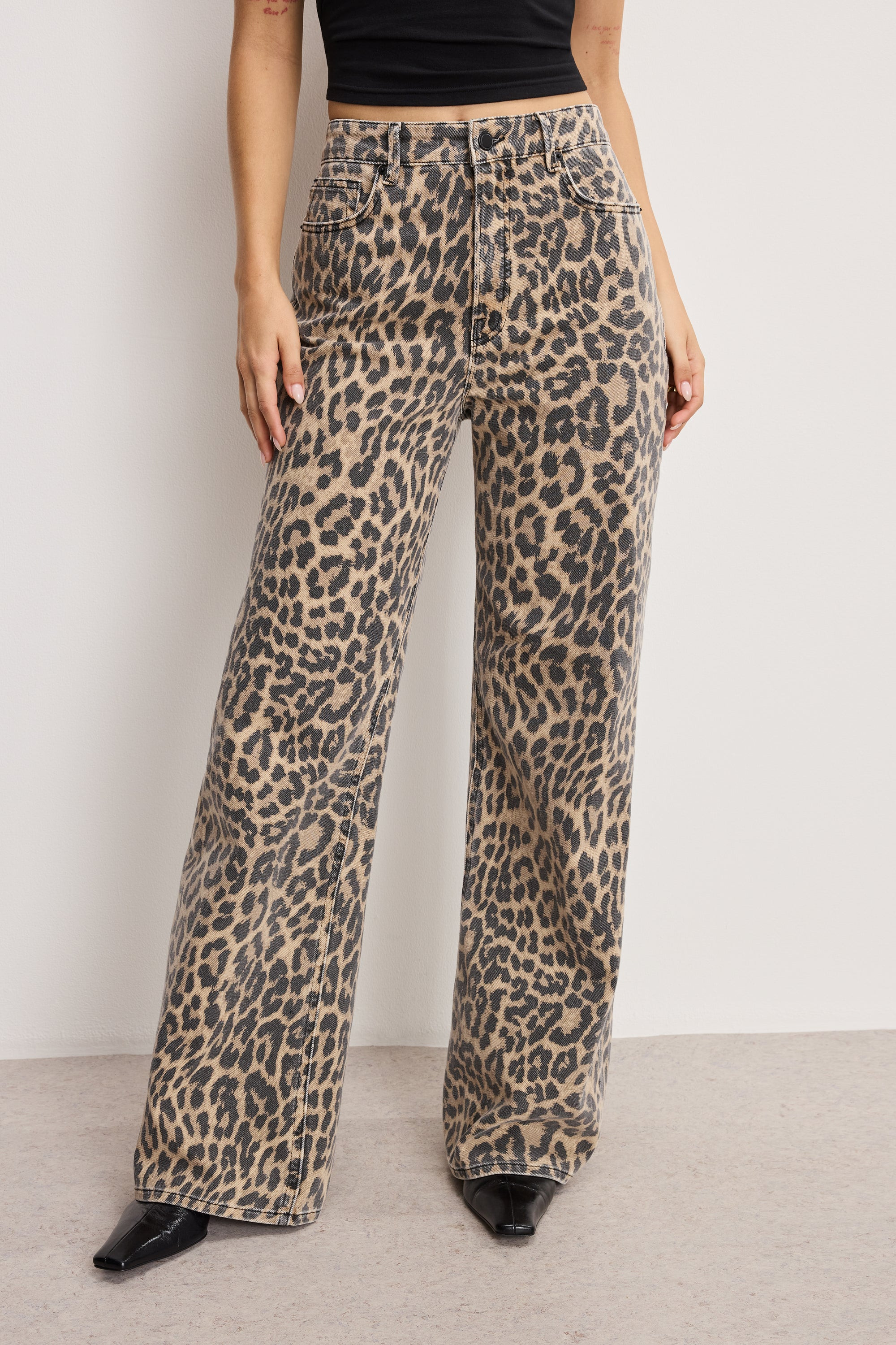 GOOD EASE LEOPARD JEANS | LUCKY LEOPARD001 - GOOD AMERICAN | Good American