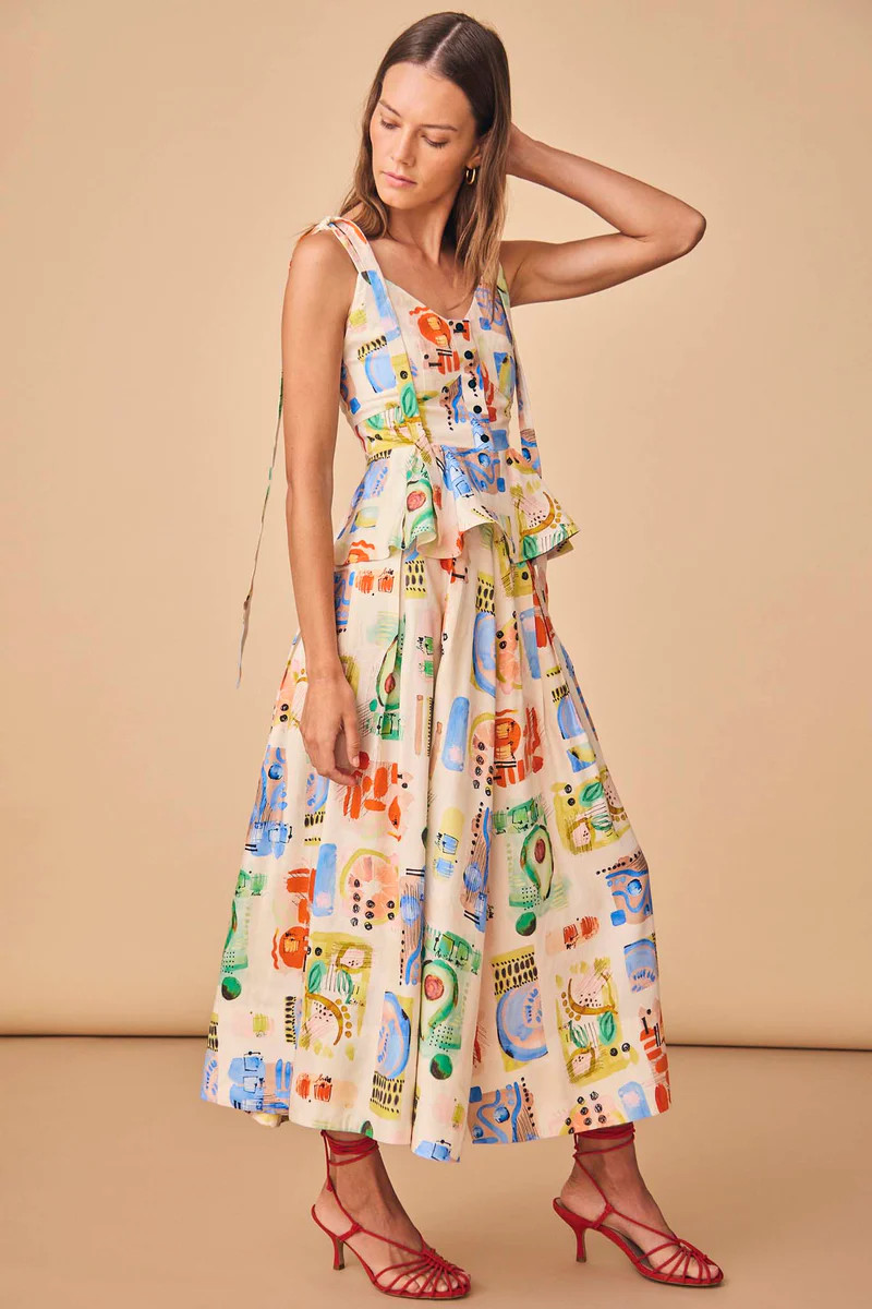 Alexis Skirt | Pleated Midi Skirt | Hunter Bell | Hunter Bell