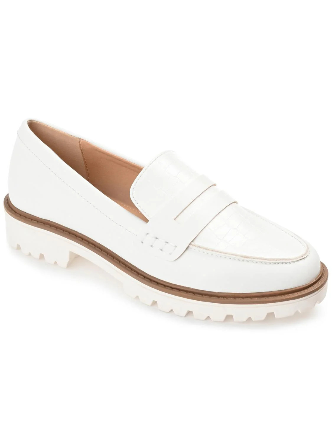 Journee Collection Women's Kenly Flat in White 9 Lord & Taylor | Lord & Taylor