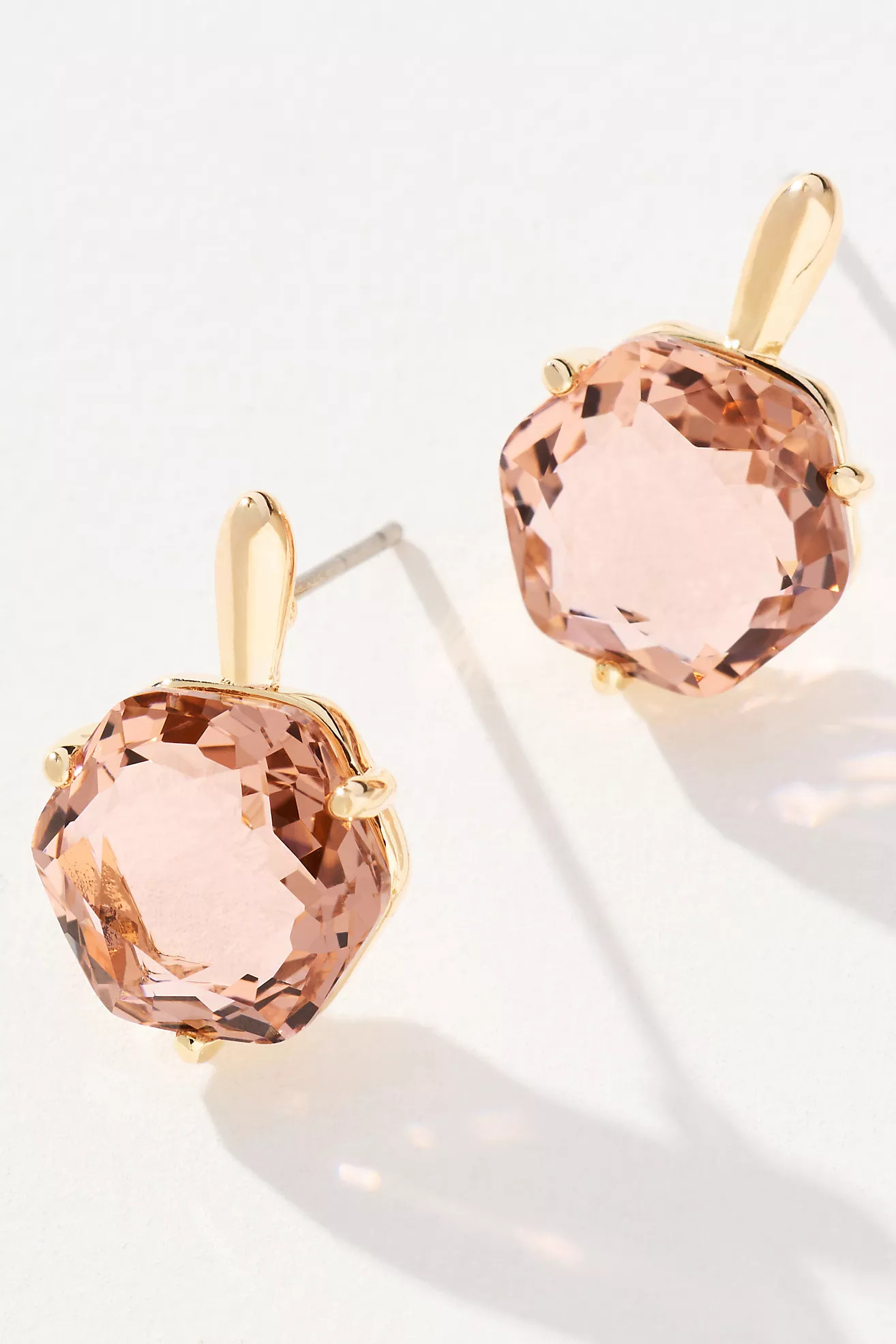 Hexagon Stone Post Earrings | Anthropologie (US)