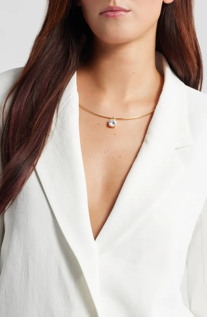 Nordstrom Cubic Zirconia Sliding Pendant Collar Necklace | Nordstrom | Nordstrom