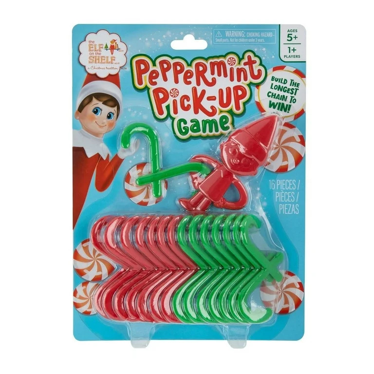 The Elf on the Shelf Peppermint Pick-Up Game – Candy Cane Hook-and-Hang Holiday Activity for Ki... | Walmart (US)