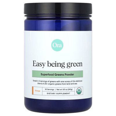 Easy Being Green, Superfood Greens Powder, Orange, 8.5 oz (240 g) | Target