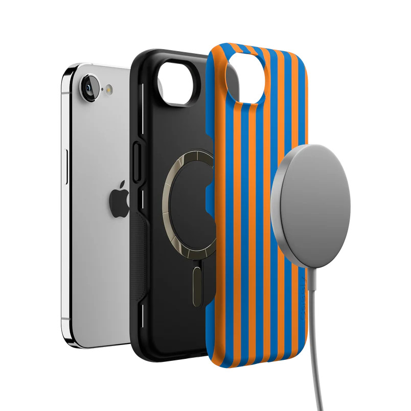 Go New York   Blue & Orange Stripes Case | CASELY