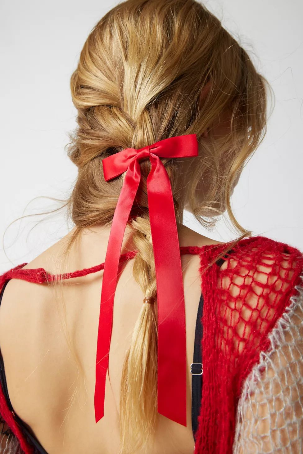Satin Hair Bow Barrette Set | Urban Outfitters (US and RoW)