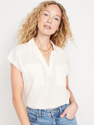 Dolman-Sleeve Utility Top for Women | Old Navy (US)