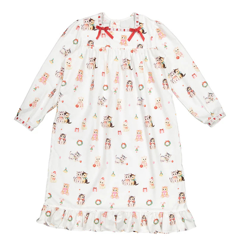 Festive Kitties Nightgown | Over The Moon