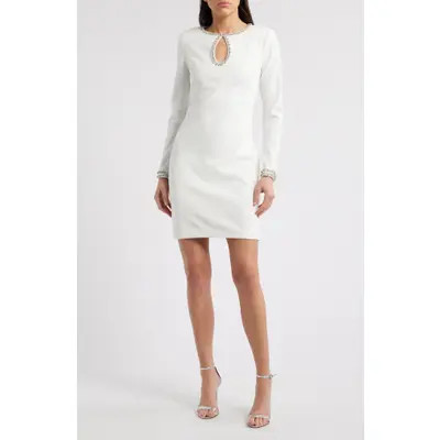 Embellished Long Sleeve Cocktail Dress | Nordstrom