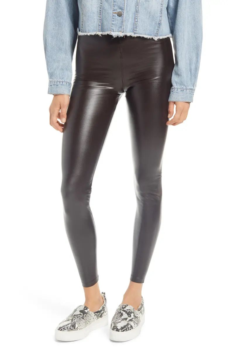 Faux Leather High Waist Leggings | Nordstrom