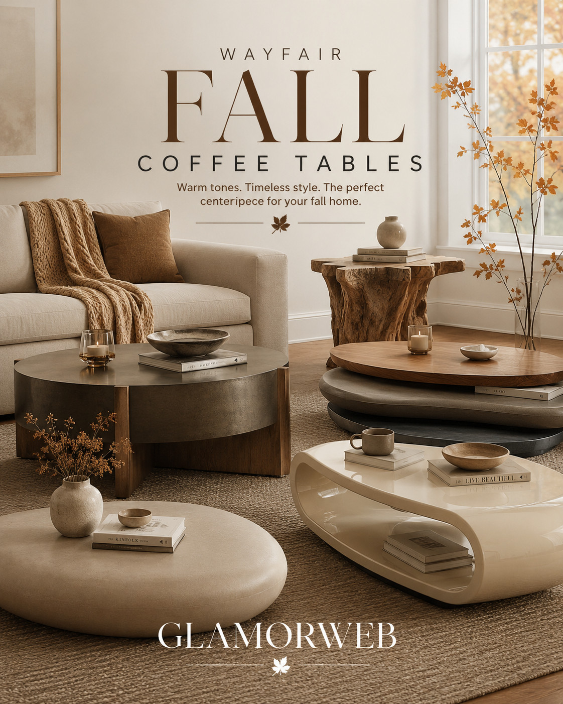 Nothing says fall like a cozy living room refresh 🍂 These unique Wayfair coffee tables are equal parts functional and beautiful, making your space feel warm, stylish, and ready for the season.

#Wayfair #WayfairFinds #CoffeeTable #FallRefresh #LivingRoomDecor #HomeDecor #CozyHome #NeutralDecor #ModernLiving #InteriorStyle #LTKHome #FurnitureFinds #HomeInspo #FallDecor #LivingRoomGoals #HomeAesthetic #DecorIdeas #CozyLiving #PinterestHome #HomeGoals 

 #LTKSeasonal #LTKHome #LTKSaleAlert