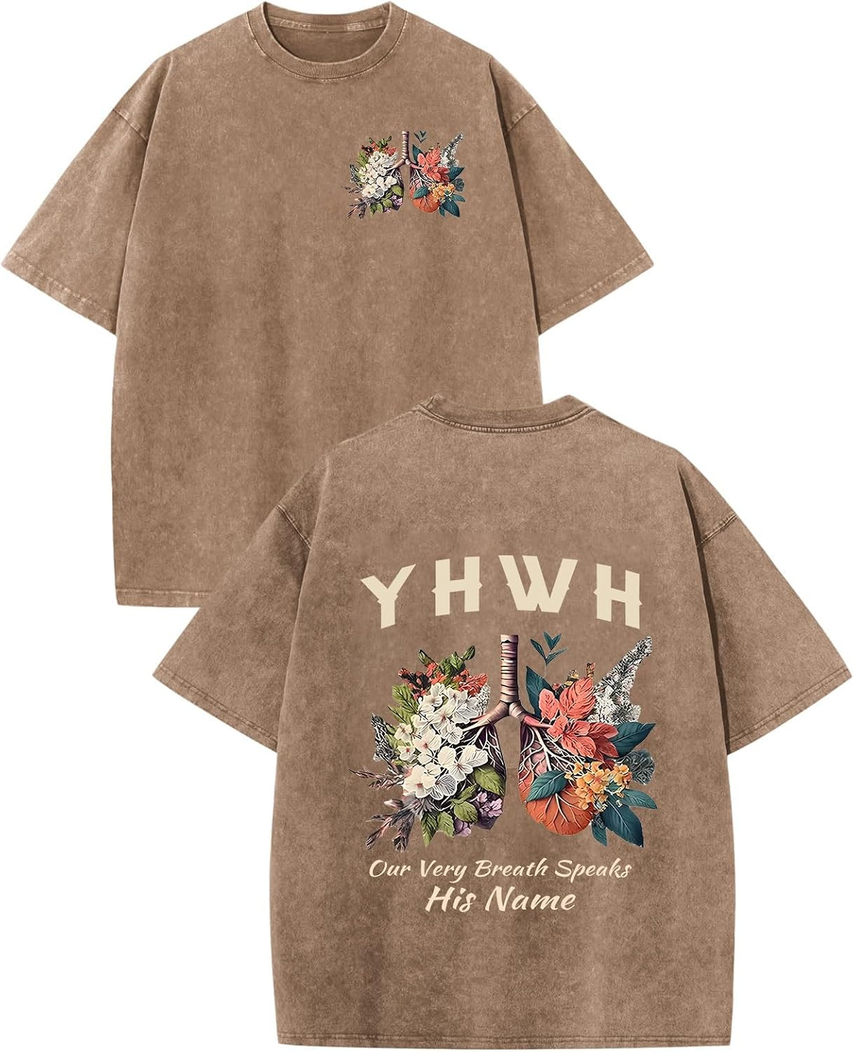 Christian Jesus Shirts for Men Faith God YHWH Shirt Bible Verse Religious Tshirts Oversized Graphic Vintage T-Shirts | Amazon (US)
