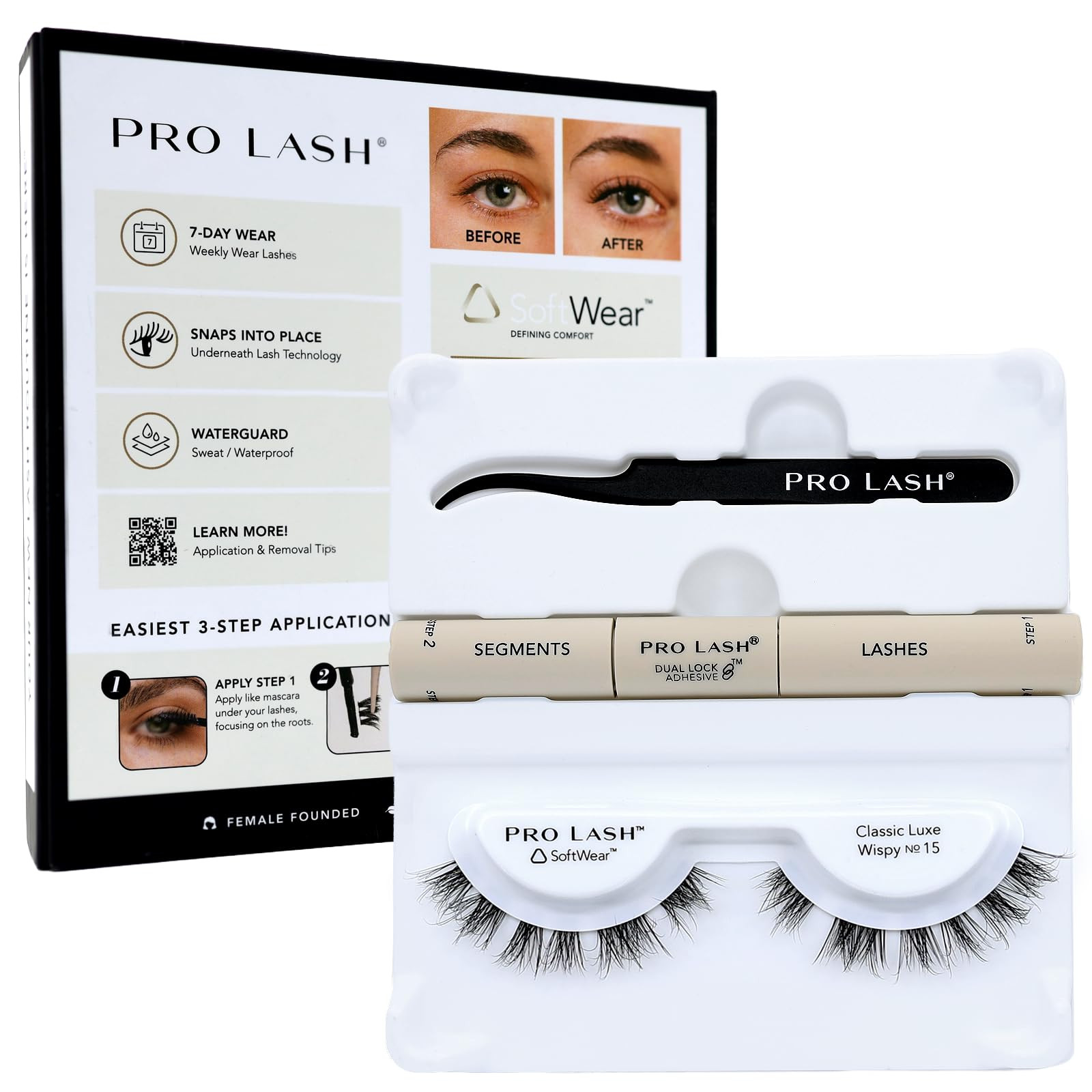 Pro Lash SoftWear Mini Lash Clusters Kit - Seamless, Lightweight Lashes - 7-Day Cluster Eyelash E... | Amazon (US)