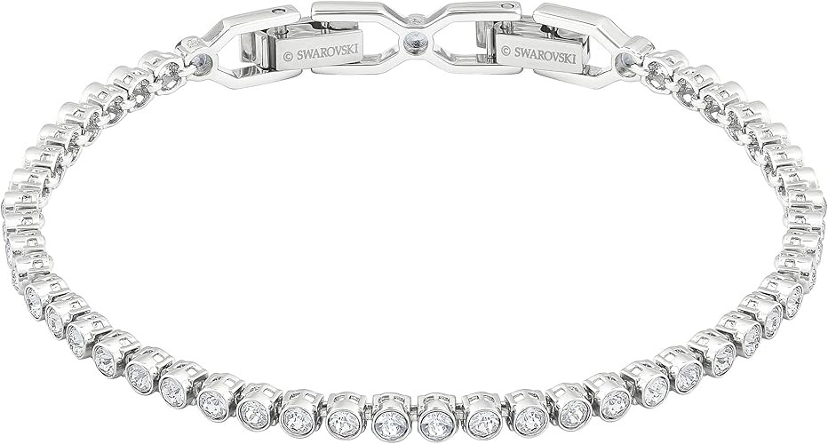 Swarovski Emily Tennis Bracelet Jewelry Collection, Clear Crystals, Blue Crystals, Pink Crystals ... | Amazon (US)
