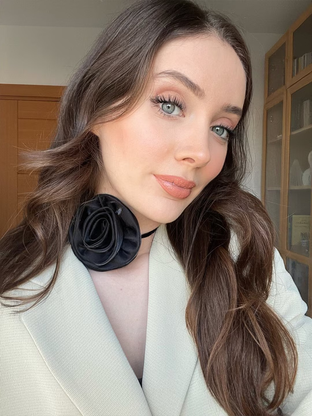 Vintage Rose Flower Choker Necklace ,Elegant Rosette Choker, Victorian Floral Choker Handmade, | Etsy (US)