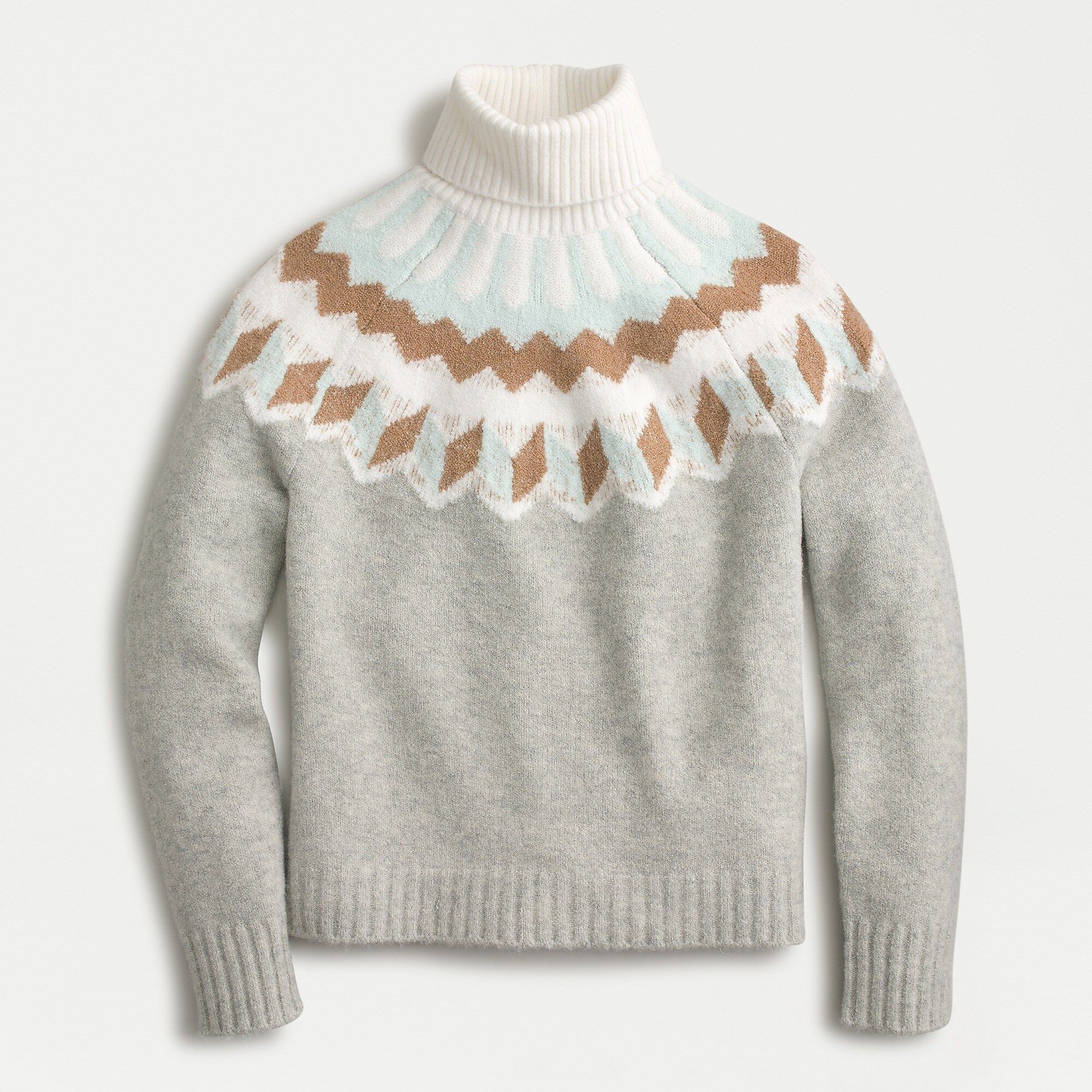 Fair Isle turtleneck sweater in supersoft yarn | J.Crew US