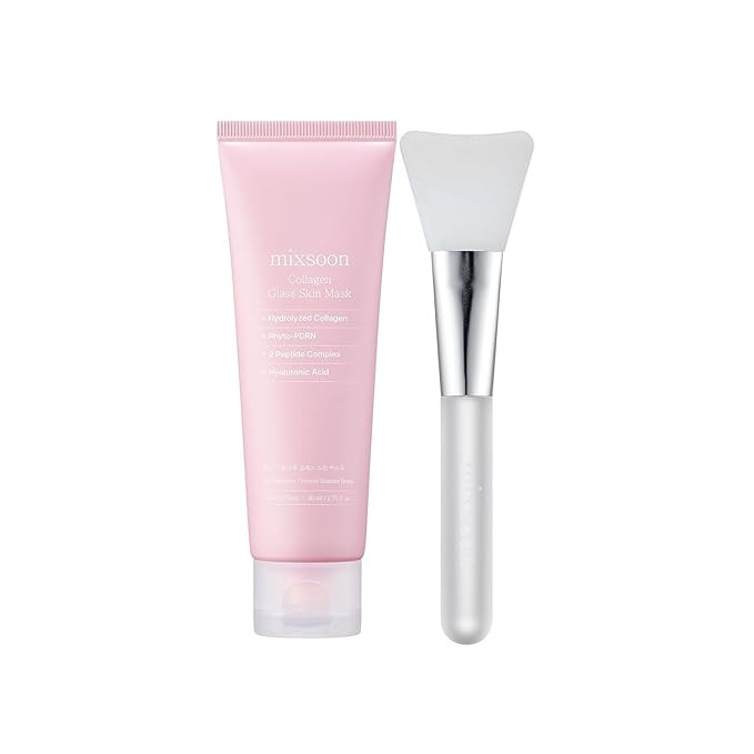 mixsoon Collagen Glass Skin Mask - Hydrating and Firming Collagen Wrapping Peel Off Mask, Low Mol... | Amazon (US)