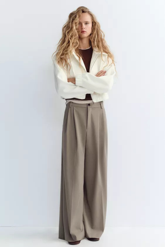 DOUBLE PLEAT PANTS | Zara US