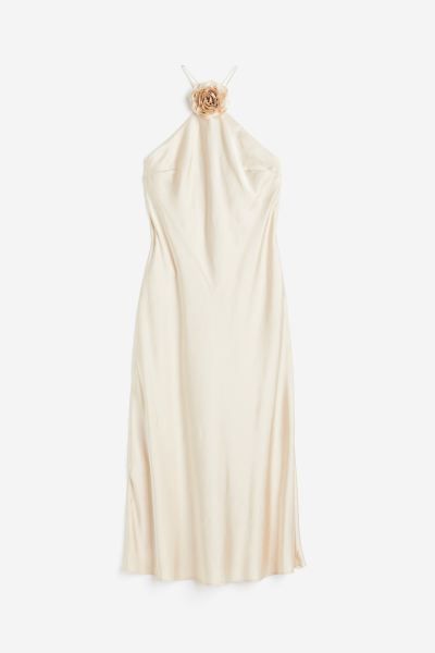 Appliquéd halterneck dress | H&M (UK, MY, IN, SG, PH, TW, HK)