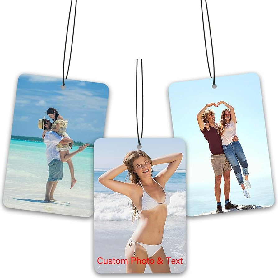 Custom Air Freshener with Picture - Photo Air Freshener for Car,Double-Sided Customized Photo Tex... | Amazon (US)