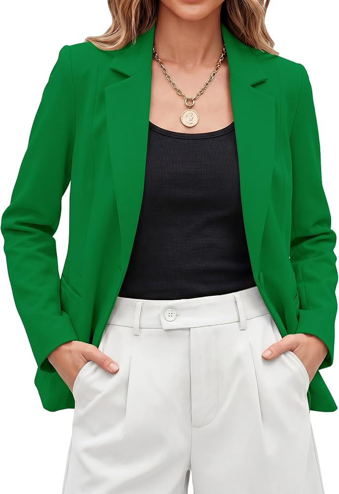 luvamia Blazers for Women Business Casual Long Sleeve Suit Jackets Professional Blazer with Pocke... | Amazon (US)