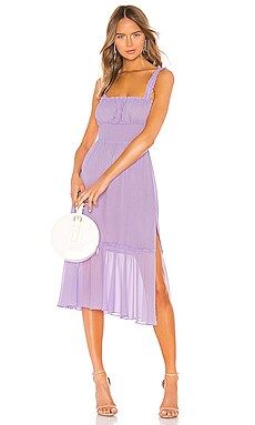Lovers and Friends Arden Midi Dress in Lilac Purple from Revolve.com | Revolve Clothing (Global)