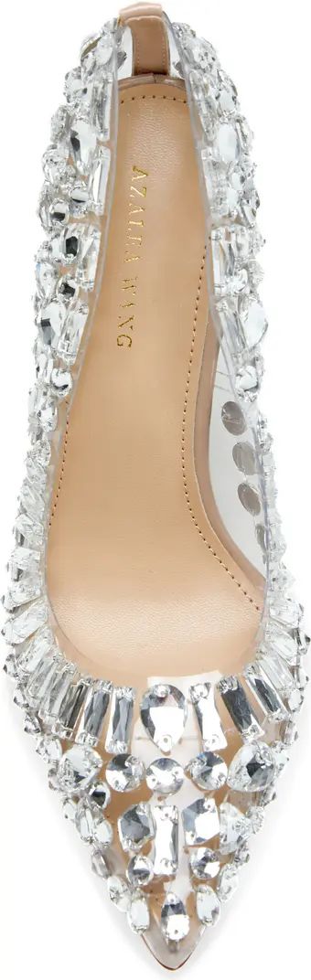 Bonnie Crystal Studded Translucent Pump (Women) | Nordstrom