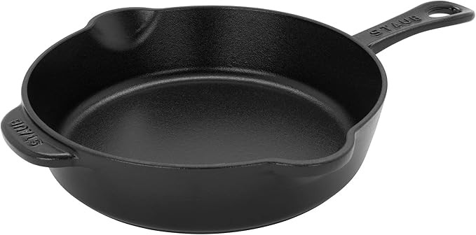 STAUB Cast Iron 8.5-inch Traditional Deep Skillet - Black | Amazon (US)