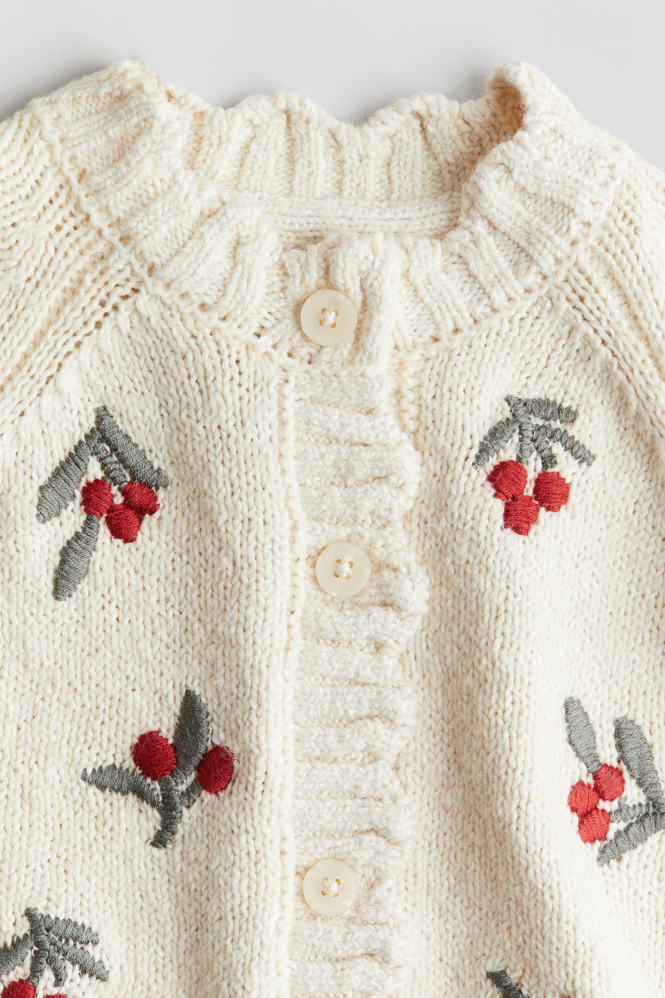 Embroidery-detail cardigan | H&M (UK, MY, IN, SG, PH, TW, HK)