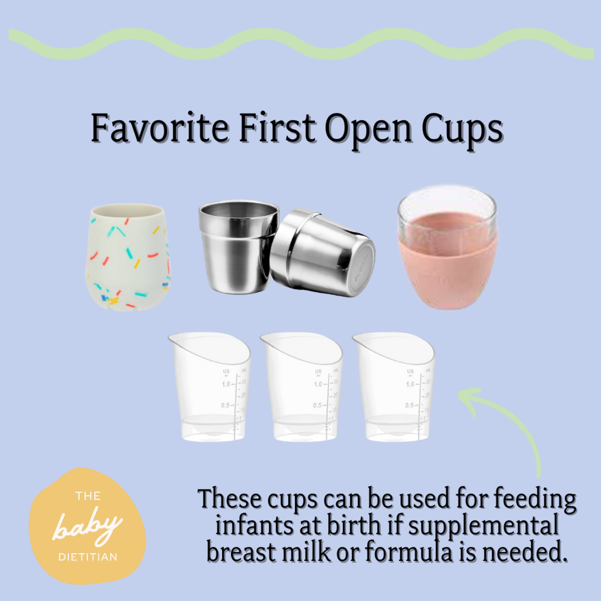 These are my favorite cups if opting to provide breast milk, formula, or water to your infant. Reminder, infants do not need water before the age of 12 months but small amounts can be given between 6-12 months of age. 

#LTKKids #LTKFamily #LTKBaby