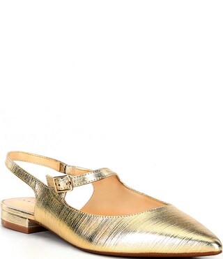 Reeda Leather Slingback Flats | Dillard's