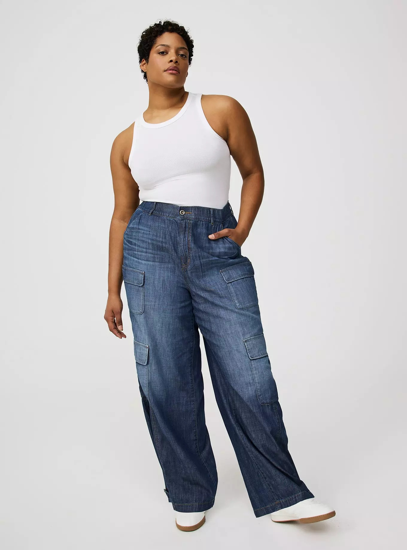 High-Rise Baggy Cargo Jean | Torrid (US & Canada)