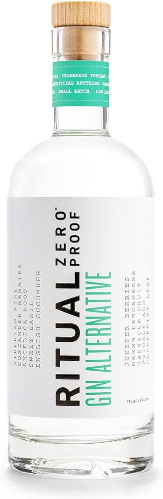 RITUAL ZERO PROOF Gin Alternative | Award-Winning Non-Alcoholic Spirit | 25.4 Fl Oz (750ml) | Zer... | Amazon (US)