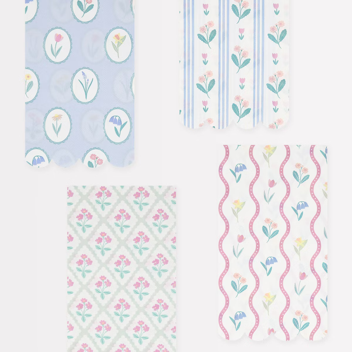 Meri Meri Bloomsbury Floral Pattern Guest Towels (Pack of 16) | Target