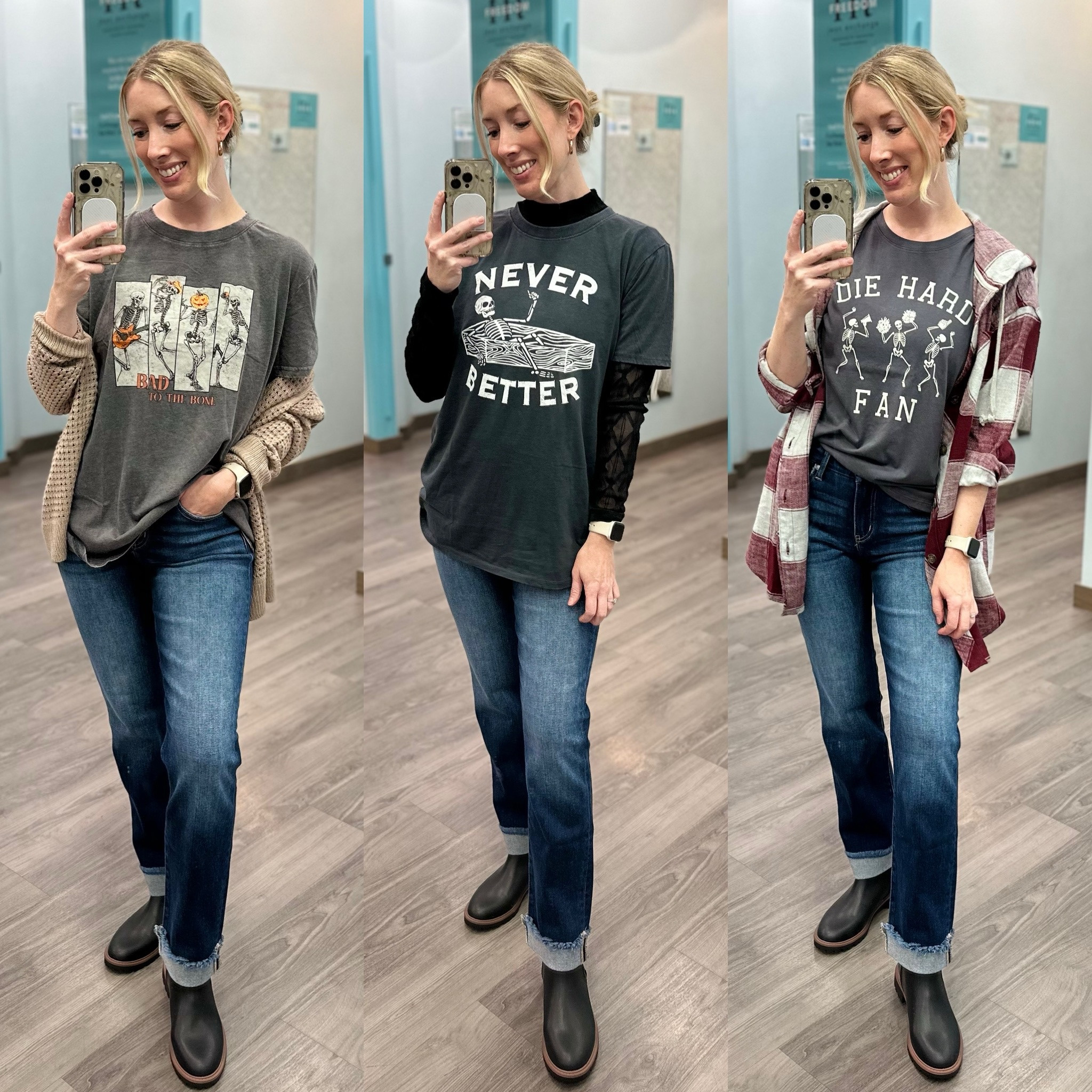 If skeletons are your vibe maurices has your tees 💀 

#LTKFallSale #LTKSeasonal