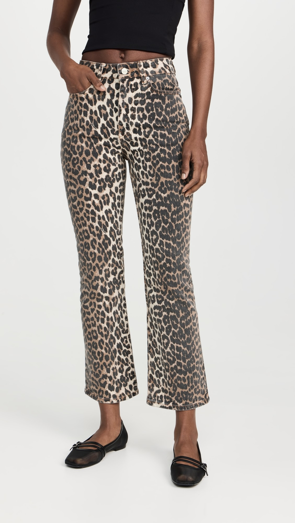 Print Denim Betzy Cropped Jeans | Shopbop
