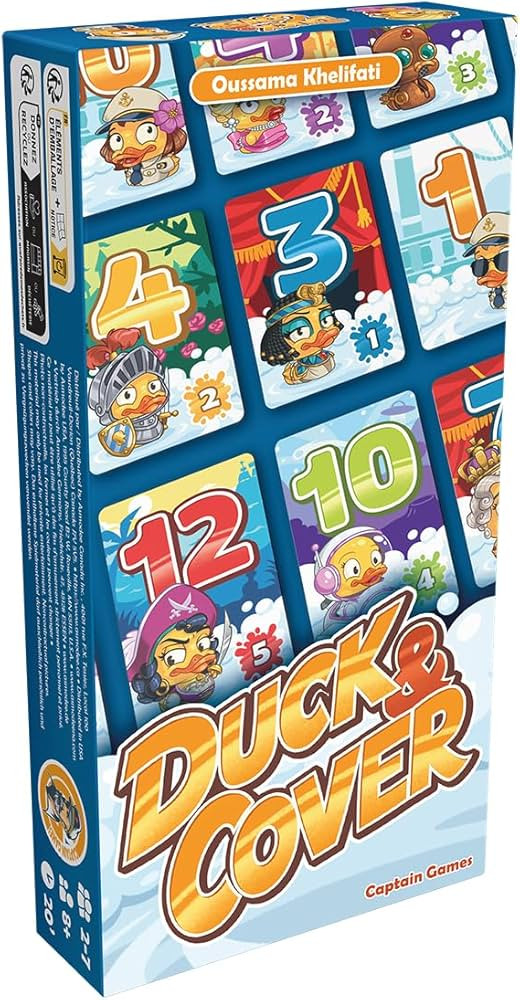 Captain Games Duck and Cover Party Game - Fun Fast-Paced Card Game for Family Game Night, Hilario... | Amazon (US)
