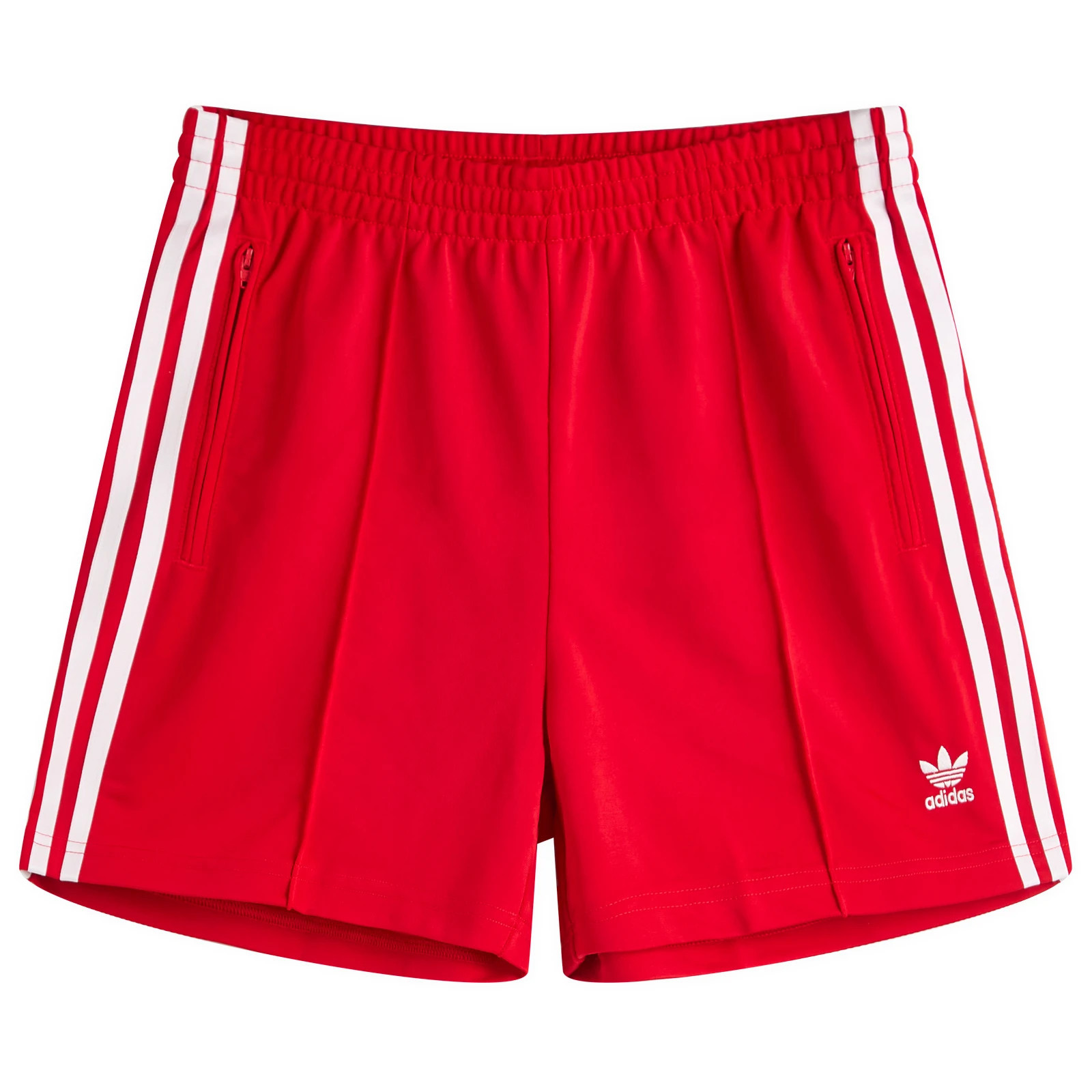 Adidas Women's Firebird Shorts in Better Scarlet/White, Size X-Small | END. Clothing