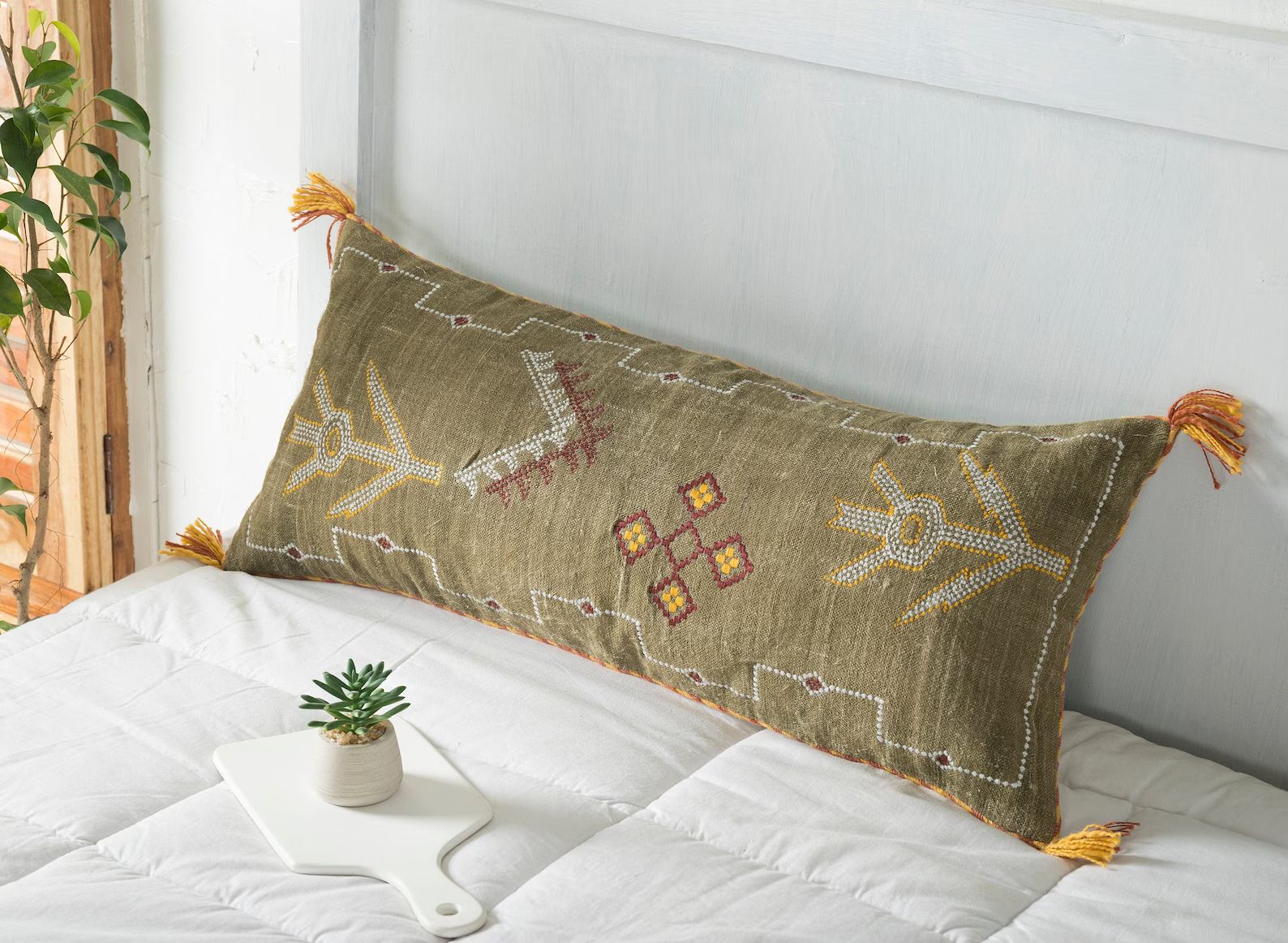 Cactus Silk Lumbar Pillow Rustic Throw Pillow Extra Long | Etsy Israel | Etsy ROW